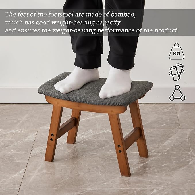 Brown Stool Legs - Gray Surface