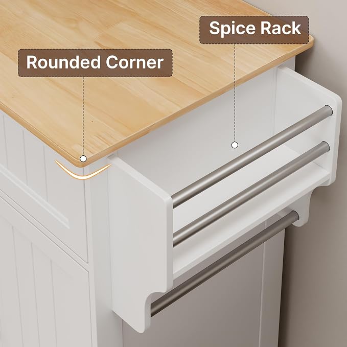 White & Tabletop-oak Color