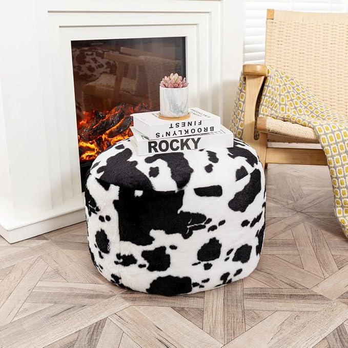 Black White Cow Print