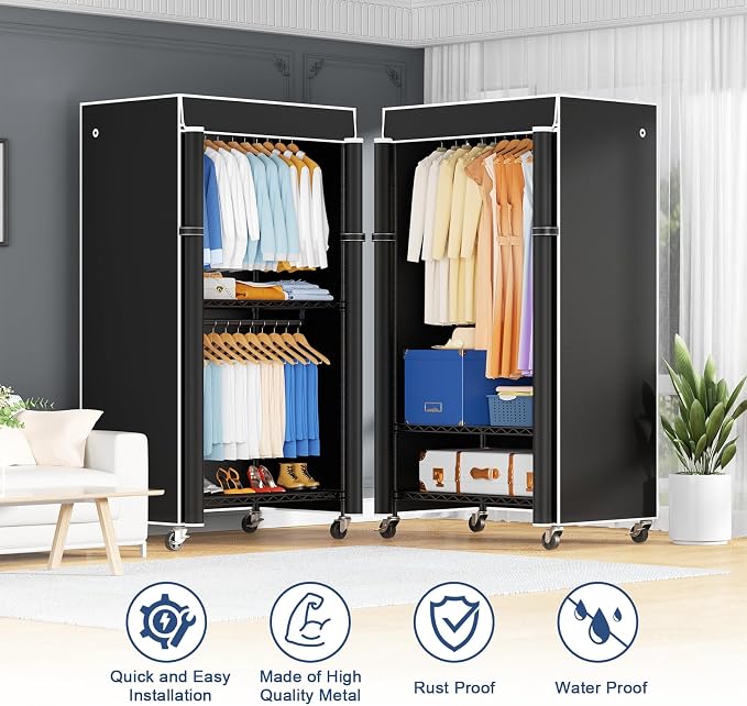 Black Rack with Black Cover