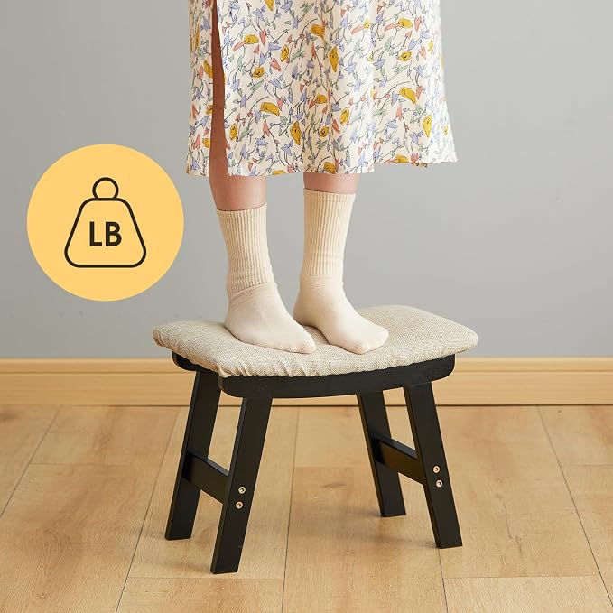 Black Legs - Beige Stool Surface