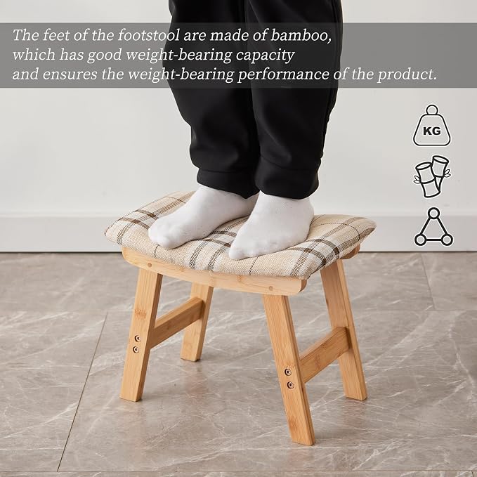 Natural Stool Legs - Stripes Surface