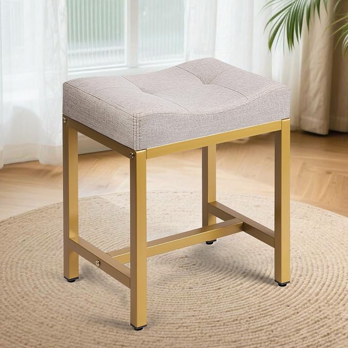 Linen Light Brown & Gold