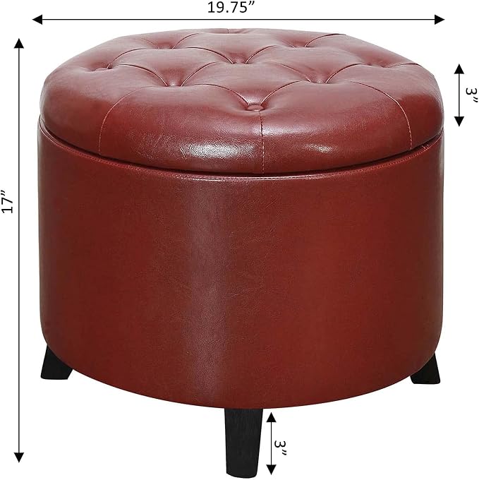 Burgundy Faux Leather