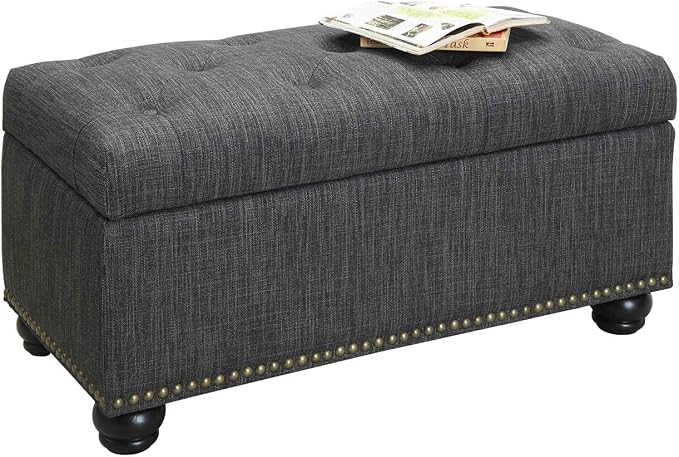 Dark Charcoal Gray Fabric