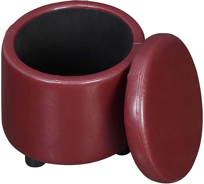 Burgundy Faux Leather