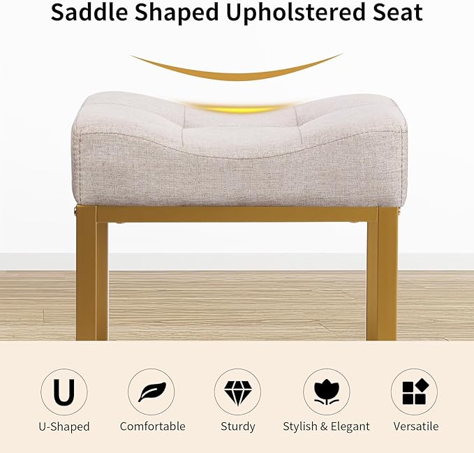 Linen Light Brown & Gold