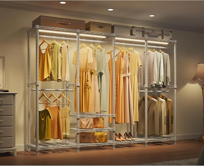 White Rack with Warm White Light