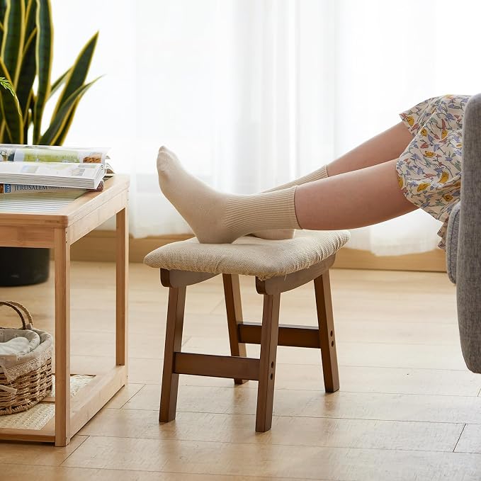 Brown Legs - Beige Stool Surface