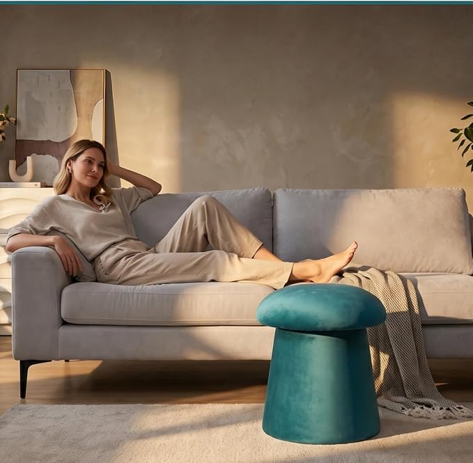 Velvet Mushroom-teal