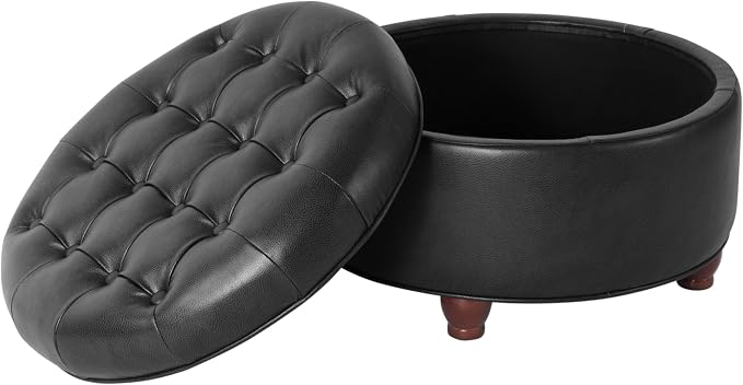 Black Faux Leather