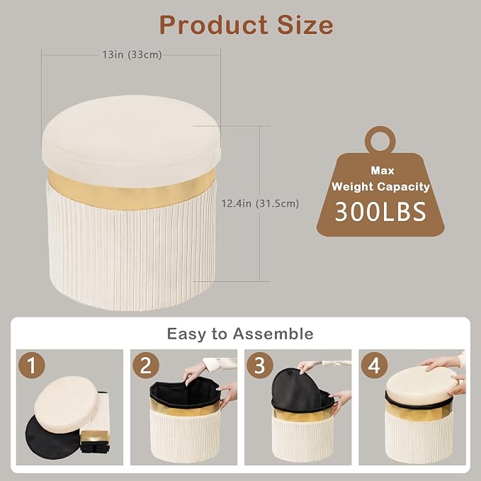 Beige Vertical Stripe