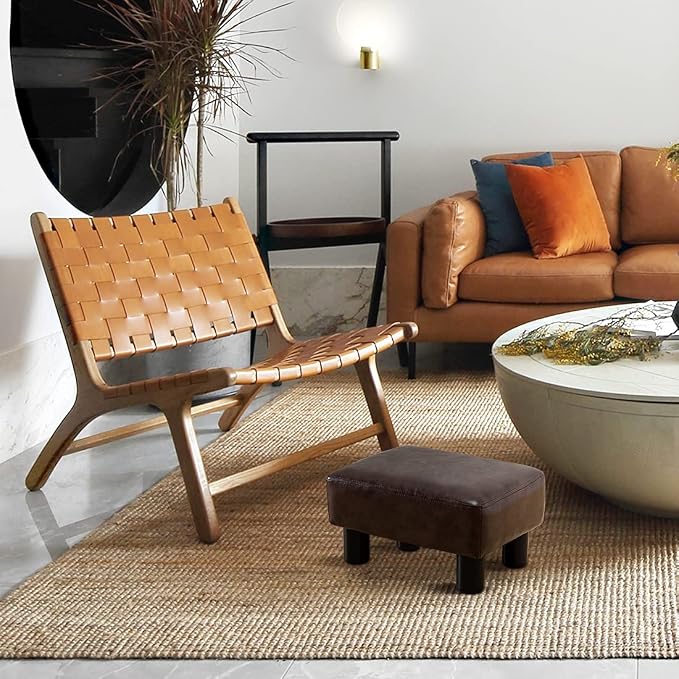 A-brown-faux Leather