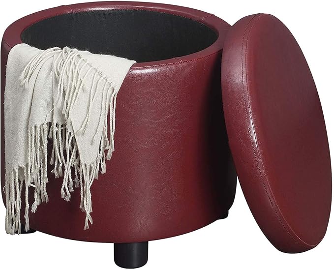 Burgundy Faux Leather