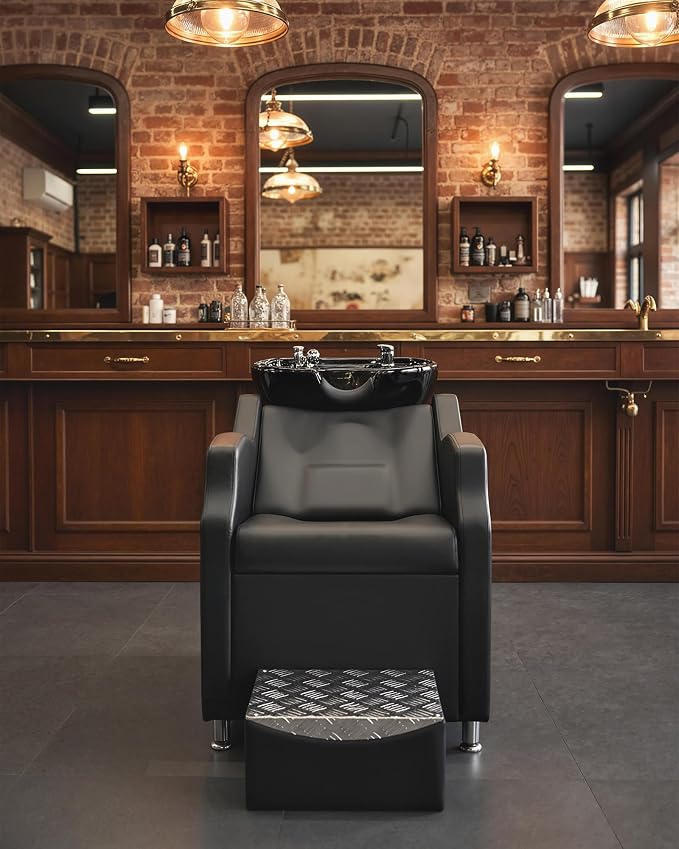 Black Abs Shampoo Bowl