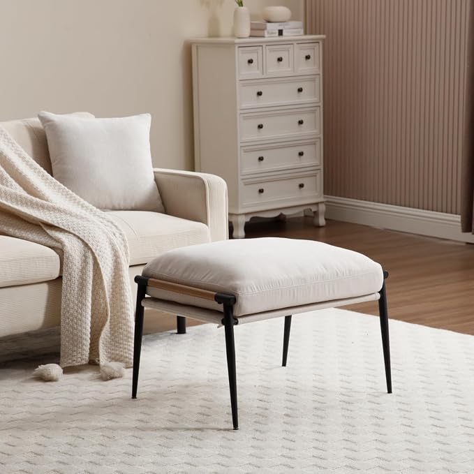 Beige Single Ottoman