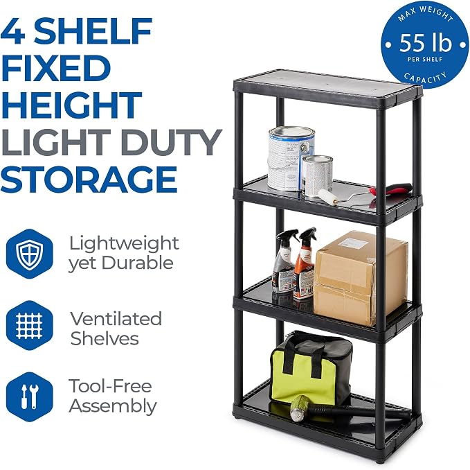 4 Shelf - Black