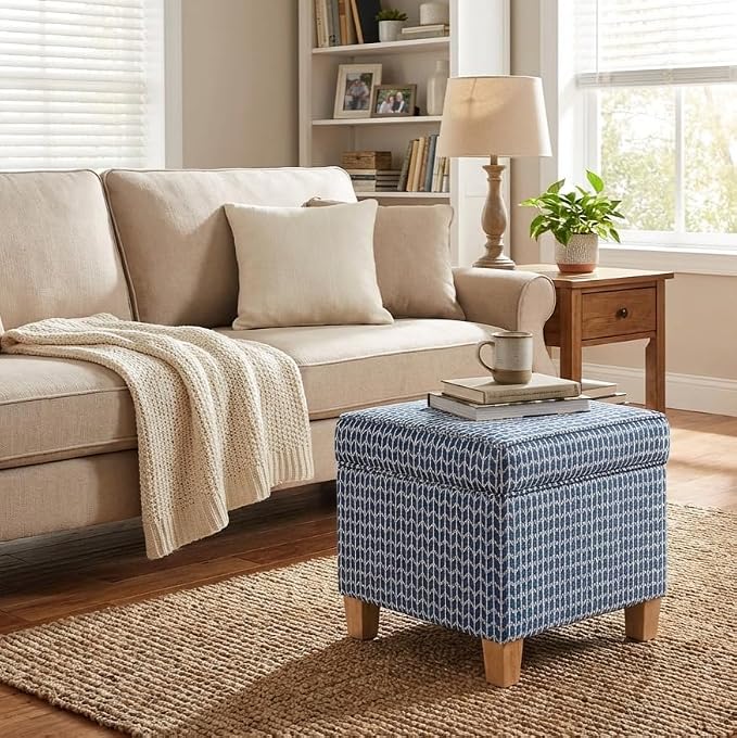 Blue Chevron Print