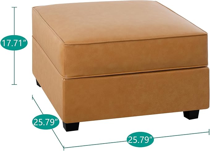 Caramel,air Leather,ottoman