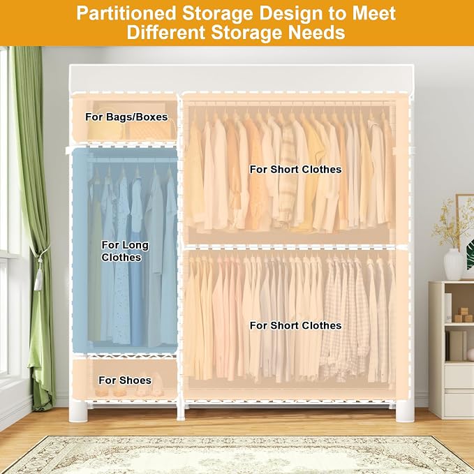 White Rack With White Cover