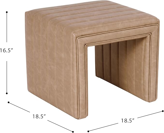 Sand Faux Leather
