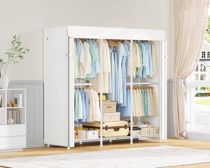 White Rack With White Cover
