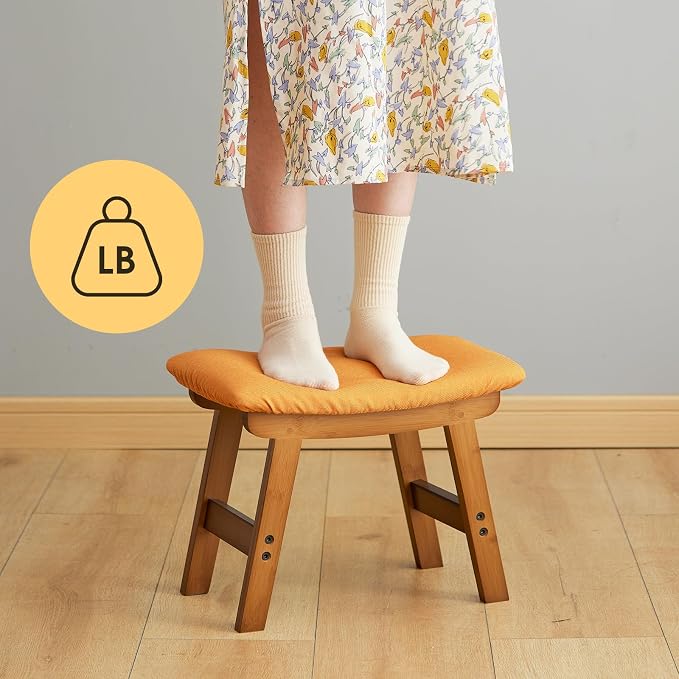 Brown Legs - Orange Stool Surface