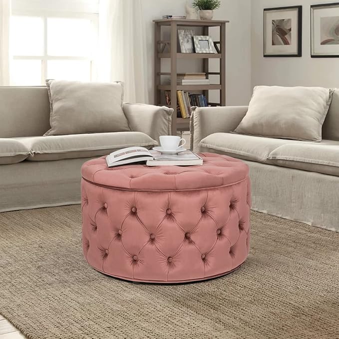 Pink Round Storage