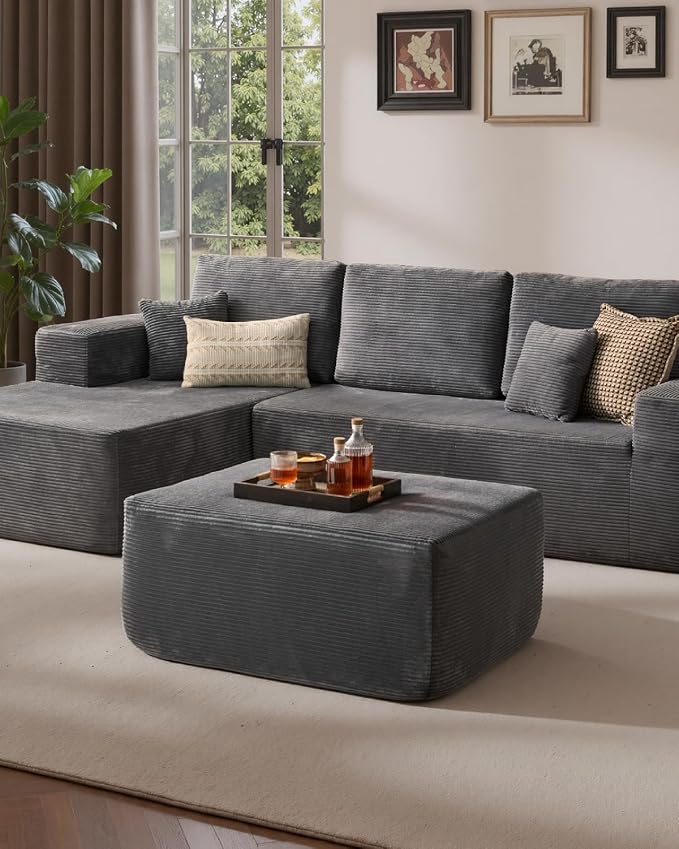 Grey (Corduroy Fabric)