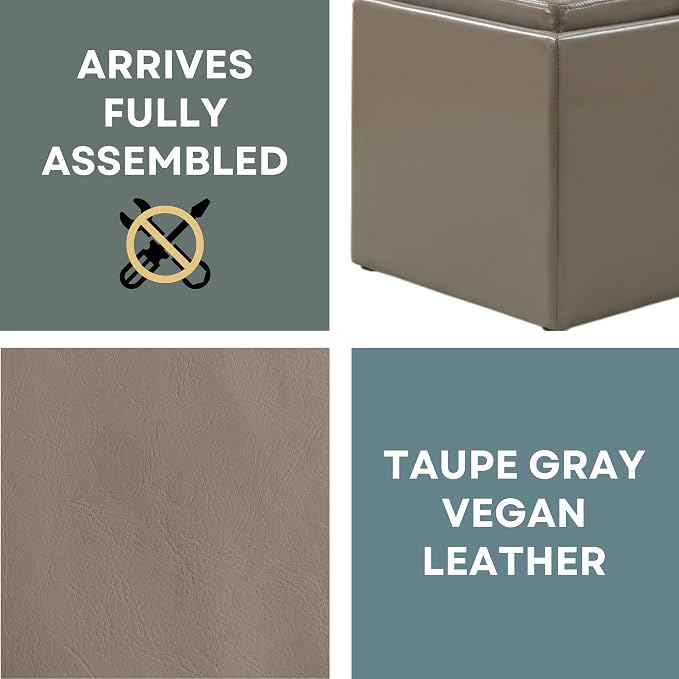 Gray Faux Leather