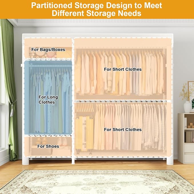 White Rack With White Cover