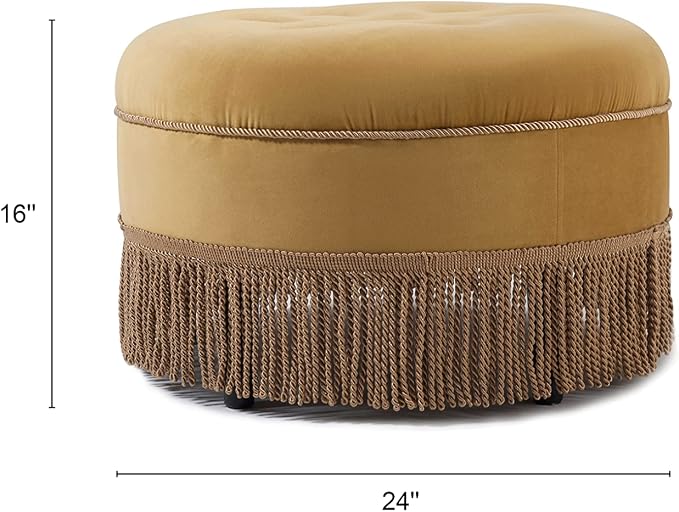 Gold Yellow Velvet With Gold Trim