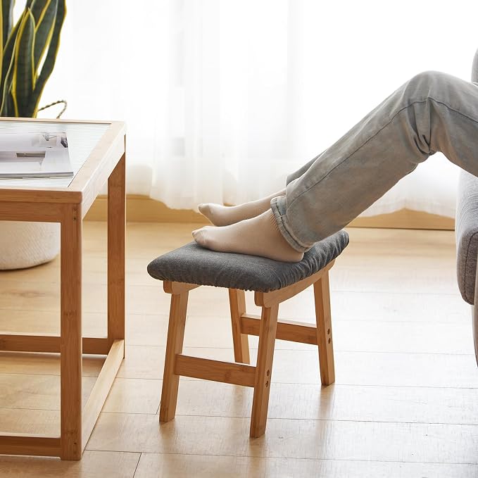 Natural Legs - Gray Stool Surface