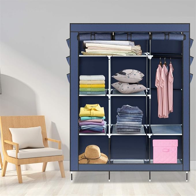 127x45x175cm, Dark Blue-l