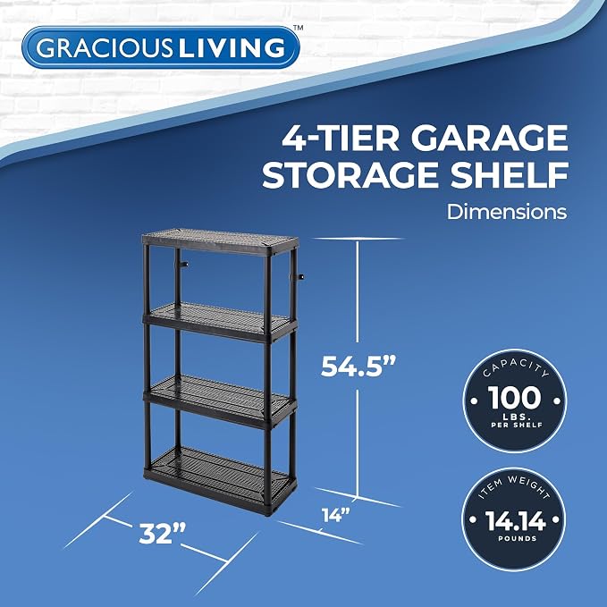 Black - 4 Shelf