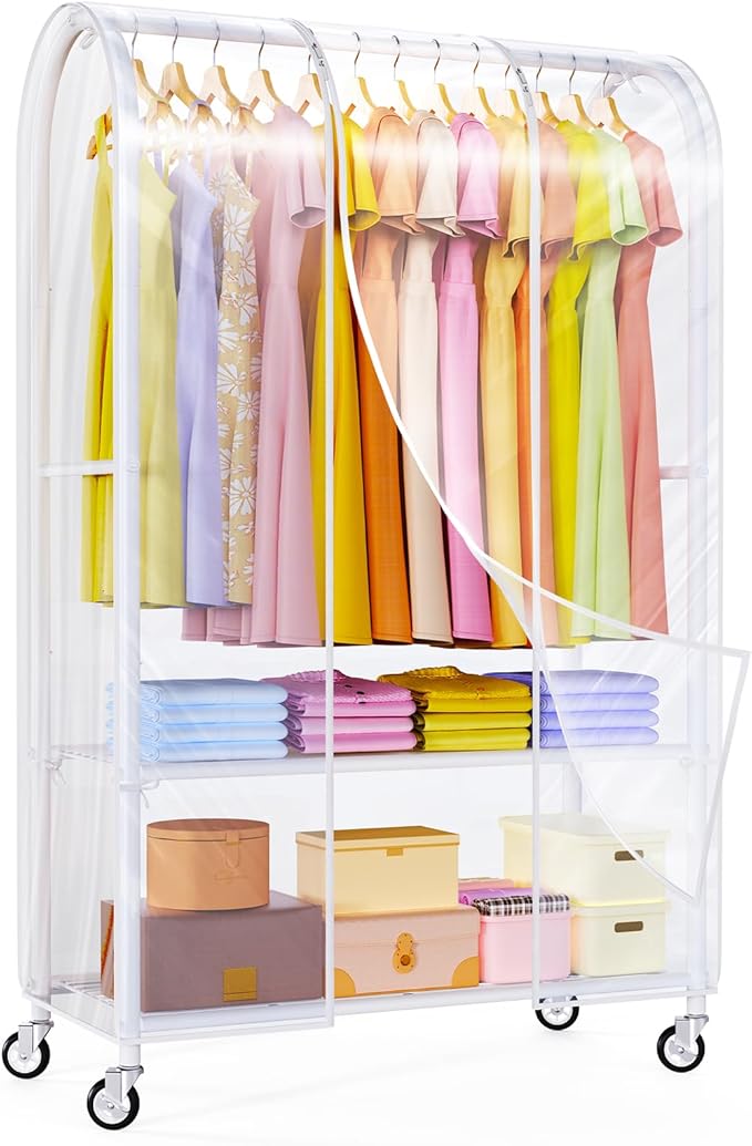 White Rack with Clear Cover