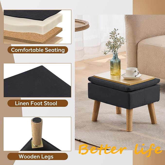 Black, Linen