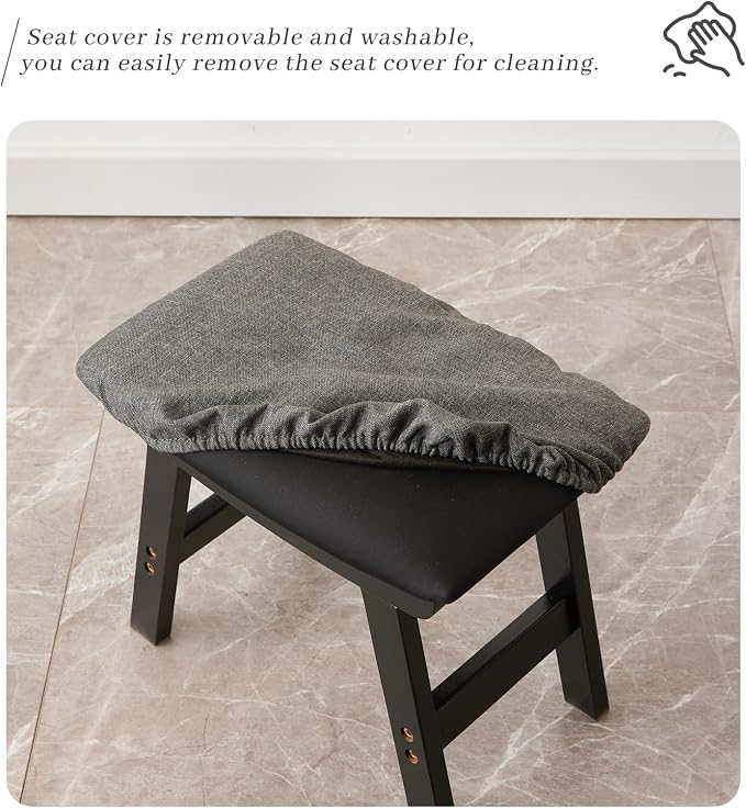 Black Stool Legs - Gray Surface