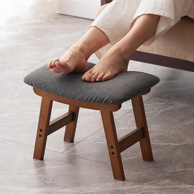 Brown Stool Legs - Gray Surface