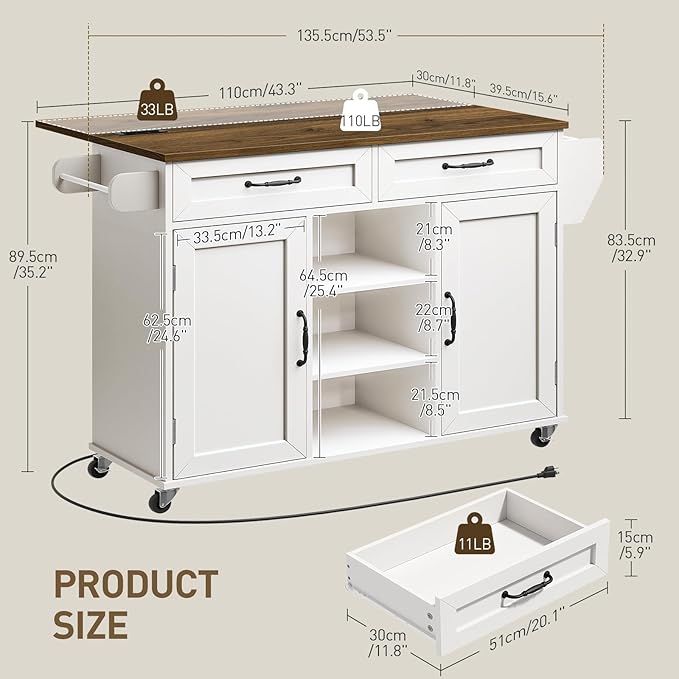 White + Walnut
