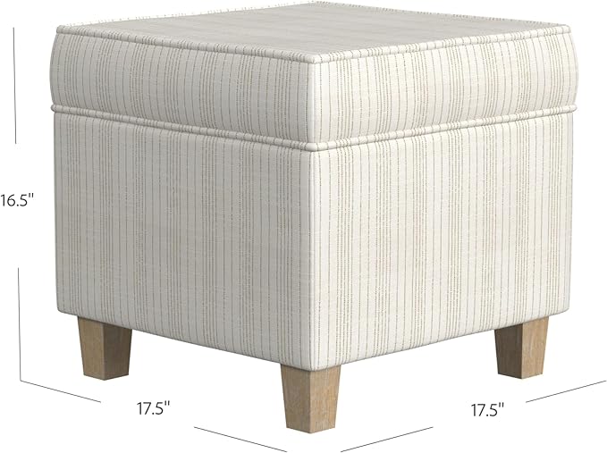 Marigold Pinstripe Cream Fabric