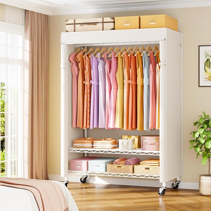 White Rack with White Cover