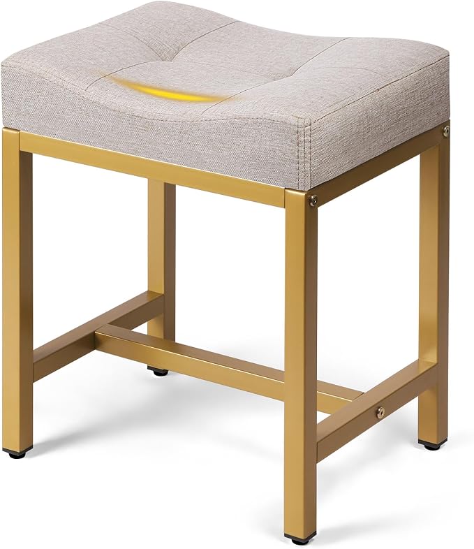 Linen Light Brown & Gold