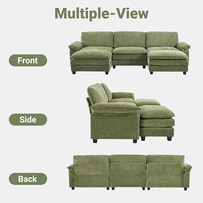 Chenille Olive Green