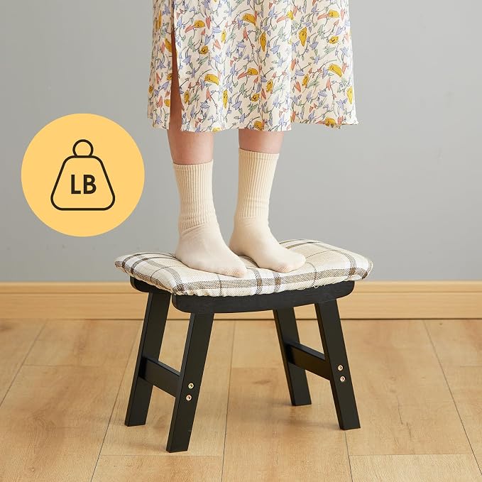 Black Legs - Stripes Stool Surface