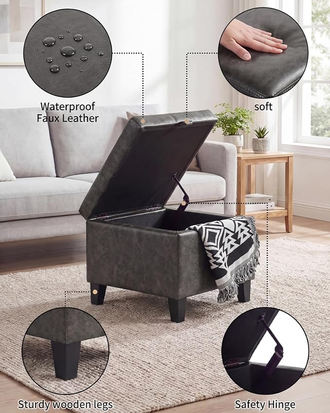 Style2 Faux Leather Dark Grey