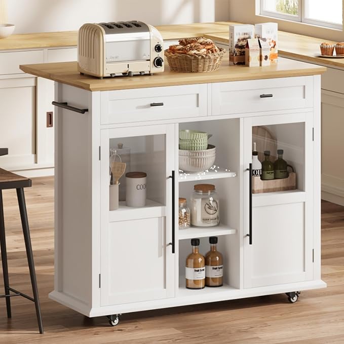 White Against Wood Color Top Panel