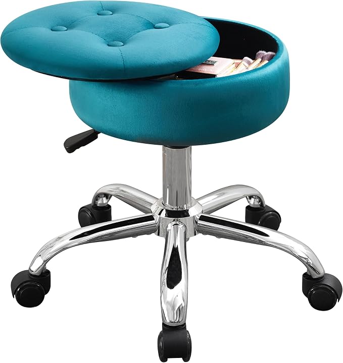 Teal With Storage and Wheels
