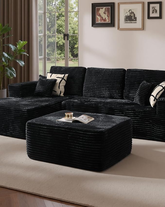 Black (Plush Corduroy Fabric)