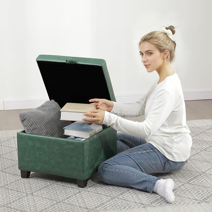 Dark Green With Black Wood Legs